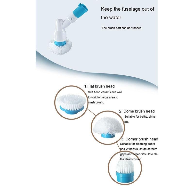 electric brush cleaner spinner and scrubber