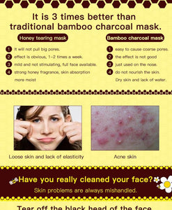 Honey tearing mask Peel Mask oil control Blackhead Remover Peel Off Dead Skin Clean Pores Shrink Facial care face Skincare mask