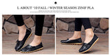 Women's Casual Genuine Leather Shoes Woman Loafers Slip-On Female Flats Moccasins Ladies Driving Shoe Cut-Outs Mother Footwear