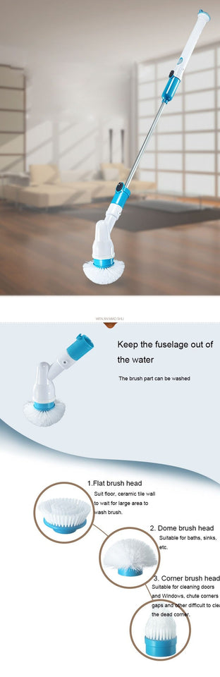 electric brush cleaner spinner and scrubber