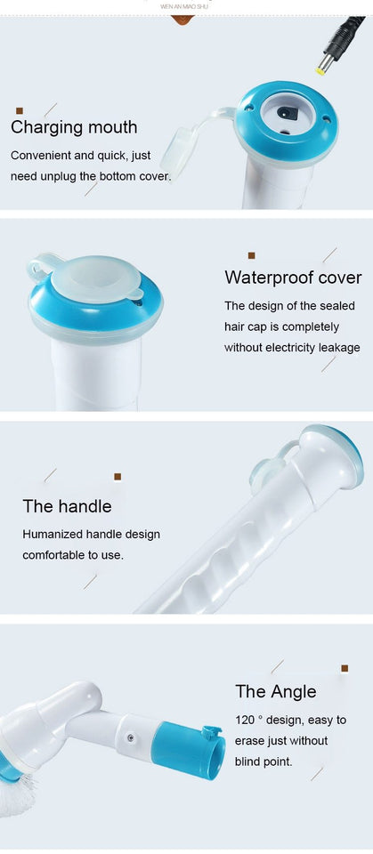 electric brush cleaner spinner and scrubber