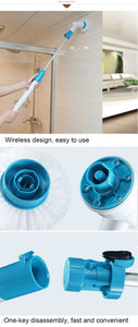 electric brush cleaner spinner and scrubber