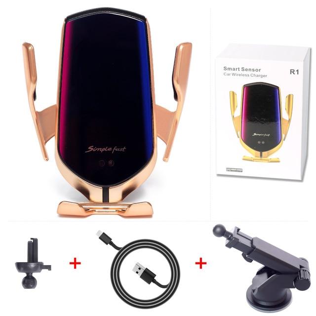 auto clamping wireless charger