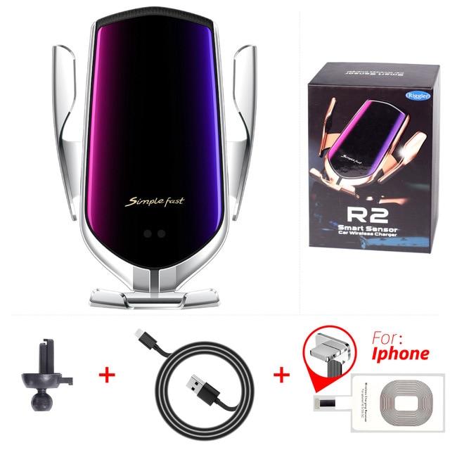 auto clamping wireless charger