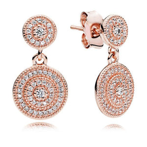diamond rajvadi rose gold earrings