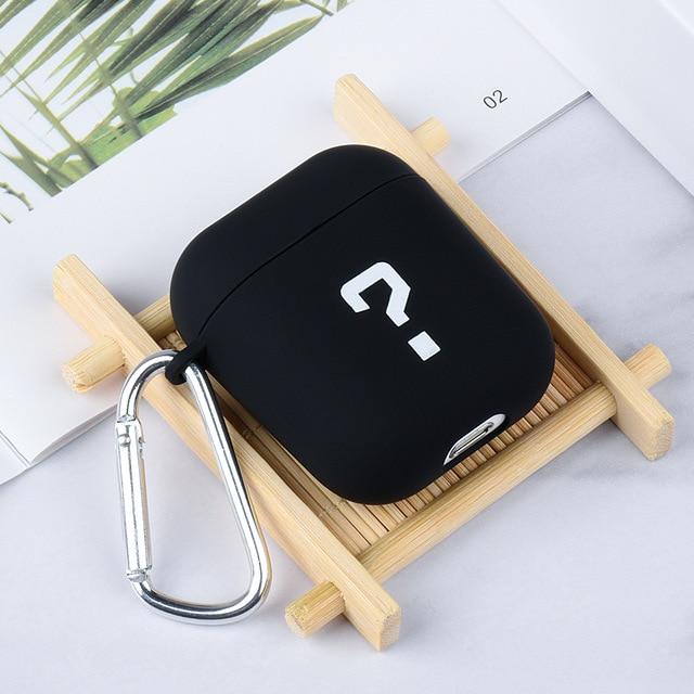 Daisy Smile Simple Painted Case For Apple Airpods 2 1 Shockproof Cover Black Cool Cases For Airpods For Airpod Case