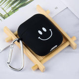 Daisy Smile Simple Painted Case For Apple Airpods 2 1 Shockproof Cover Black Cool Cases For Airpods For Airpod Case