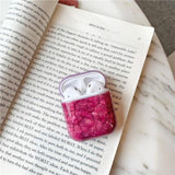 red marble airpod case