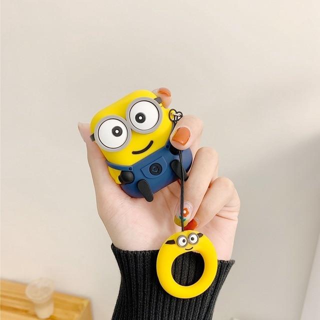 Cute Cartoon Wireless Bluetooth Case For Apple Airpods Earphone Silicone Headphones Cases For Airpods 2 Protective soft Cover
