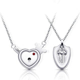 HEART LOCK BRACELET & KEY NECKLACE (Couple) BEST VALENTINE'S MEMORY