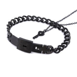 HEART LOCK BRACELET & KEY NECKLACE (Couple) BEST VALENTINE'S MEMORY