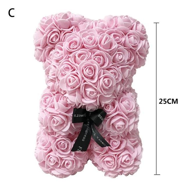 Rose teddy bear with free gift box