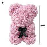 Rose teddy bear with free gift box