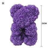 Rose teddy bear with free gift box