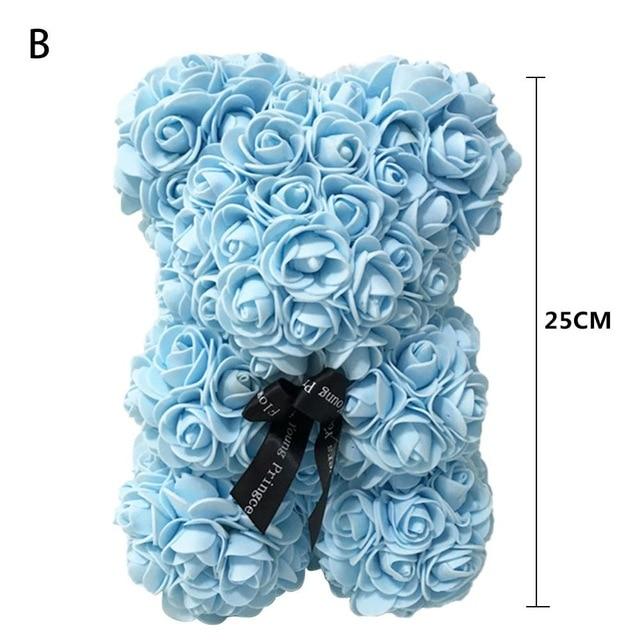 Rose teddy bear with free gift box