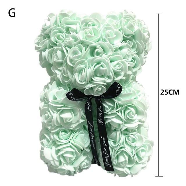 Rose teddy bear with free gift box