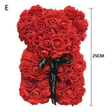 Rose teddy bear with free gift box