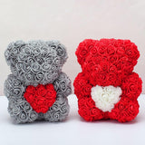FLOWER TEDDY BEAR WITH FREE GIFT BOX