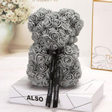 Valentines Romantic Gift box PE Rose Bear Artificial Rose Decorations Cute Cartoon Girlfriend Kid Gift Mother's day gift A