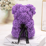 Valentines Romantic Gift box PE Rose Bear Artificial Rose Decorations Cute Cartoon Girlfriend Kid Gift Mother's day gift A