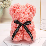FLOWER TEDDY BEAR WITH FREE GIFT BOX