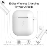 Qi Wireless Charger Soft Silicone Case Earphones for Apple Airpods 2 1 Bluetooth Wireless Earphone Protective Skin Cover Box