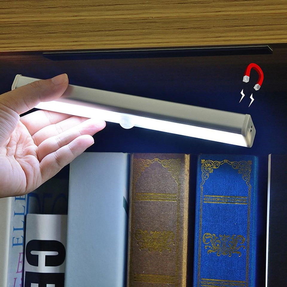 LED Cabinet Light IR Infrared Motion Detector Sensor Closet Night Light Lamp 10 LEDs Induction Wardrobe Step Lights Bar Lighting