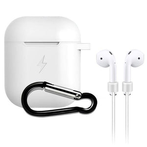 Qi Wireless Charger Soft Silicone Case Earphones for Apple Airpods 2 1 Bluetooth Wireless Earphone Protective Skin Cover Box