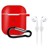 Qi Wireless Charger Soft Silicone Case Earphones for Apple Airpods 2 1 Bluetooth Wireless Earphone Protective Skin Cover Box