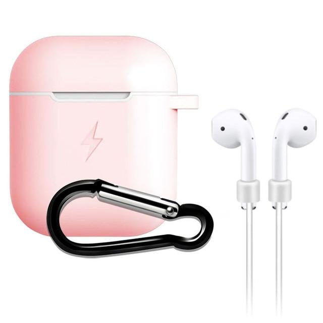 Qi Wireless Charger Soft Silicone Case Earphones for Apple Airpods 2 1 Bluetooth Wireless Earphone Protective Skin Cover Box