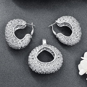 buy elegant silver earrings